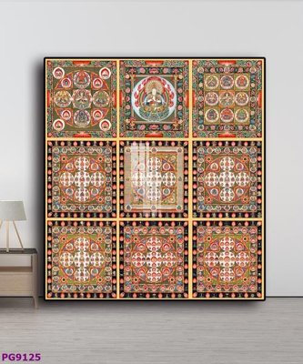 File tranh File tranh phật cổ PG9125 (ảnh gốc) in trần nhà