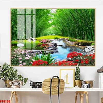 Mua file ảnh gốc Tranh sơn thủy thác nước PT6156 (chất lượng cao)