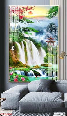 Tải file Tranh sơn thủy thác nước PT6204 (ảnh gốc) file TIFF