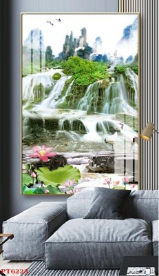 Tải file Tranh sơn thủy thác nước PT6223 (ảnh gốc) file TIFF