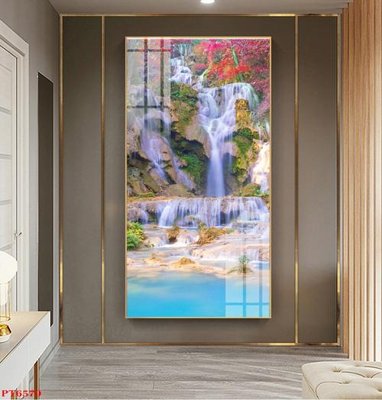 Tải file gốc Tranh sơn thủy thác nước PT6579 (bản PSD) đầy đủ layer