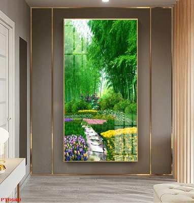 Tải file Tranh sơn thủy thác nước PT6640 (gốc) chủ đề tâm linh