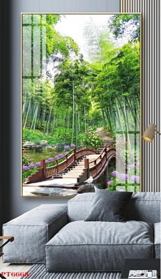 Tải về file gốc Tranh sơn thủy thác nước PT6668 (chuẩn in ấn)