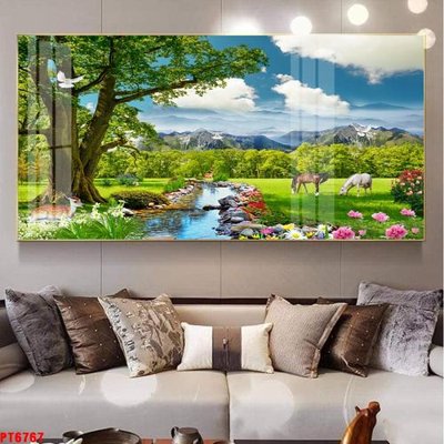 Mua file ảnh gốc Tranh sơn thủy thác nước PT6767 (chất lượng cao)