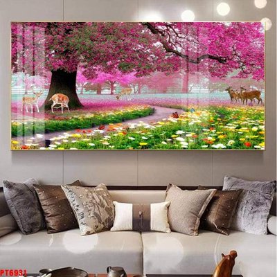 Tải file Tranh sơn thủy thác nước PT6931 (gốc) in trên mọi chất liệu