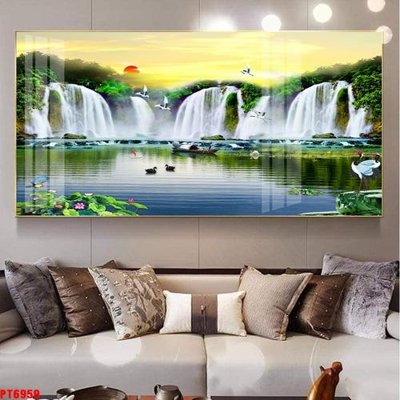 Tải file gốc Tranh sơn thủy thác nước PT6959 (in tráng gương) siêu đẹpFile tranh gốc Tranh sơn thủy thác nước PT6959 chất lượng cao