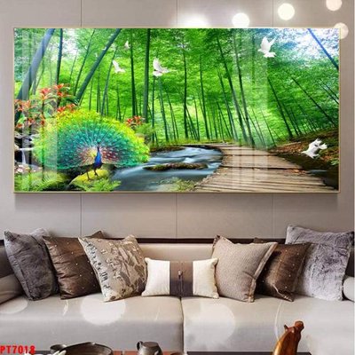 Tải file Tranh sơn thủy thác nước PT7018 (ảnh gốc) độ phân giải 300dpi