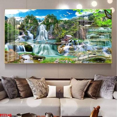 Tải file gốc Tranh sơn thủy thác nước PT7145 (in tráng gương) 5DFile gốc Tranh sơn thủy thác nước PT7145 (in ấn) phiên bản premium