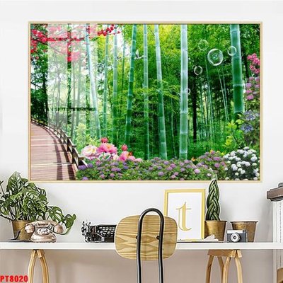 Tải file Tranh sơn thủy thác nước PT8020 (ảnh gốc) file TIFF