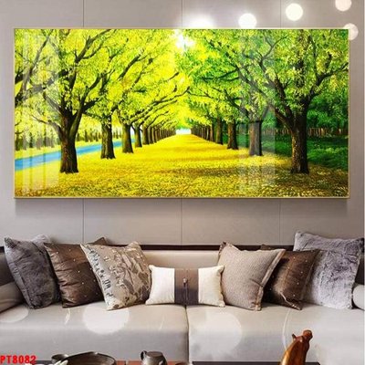 File tranh Tranh sơn thủy thác nước PT8082 (gốc) in film