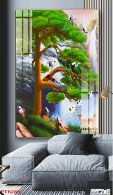 Mua file ảnh gốc Tranh sơn thủy thác nước PT8289 (chất lượng cao)