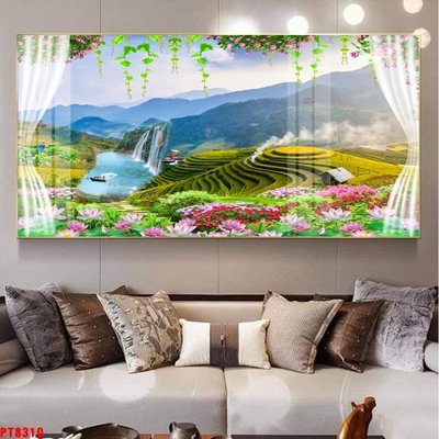 Tải file Tranh sơn thủy thác nước PT8310 (ảnh gốc) file TIFF