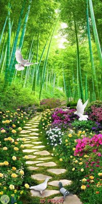 Tải file File phong thủy đứng thác nước PTD147 (ảnh gốc) 300dpi File phong thủy đứng thác nước PTD147