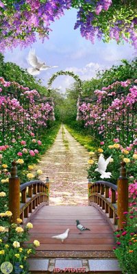 File in trần File phong thủy đứng thác nước PTD155 (bản gốc) đại dương