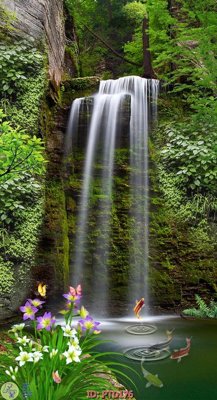 Tải file File phong thủy đứng thác nước PTD176 (gốc) in nhanh