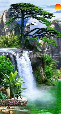 File gốc File phong thủy đứng thác nước PTD2021 (dành cho quảng cáo)