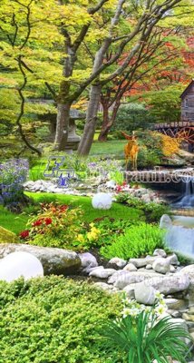 File gốc File phong thủy đứng thác nước PTD2030 (chuẩn màu) cho in offset