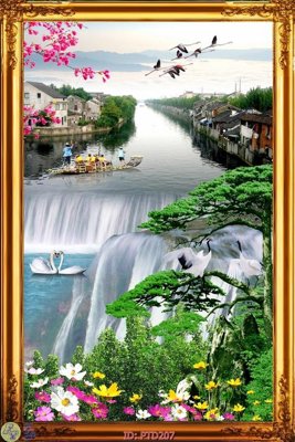 Download file File phong thủy đứng thác nước PTD207 (chuẩn in) File phong thủy đứng thác nước PTD207