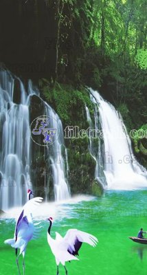 Download file File phong thủy đứng thác nước PTD2099 (chuẩn in) chất lượng cao