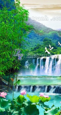 Tải file File phong thủy đứng thác nước PTD2101 (gốc) in ấn ngay lập tức