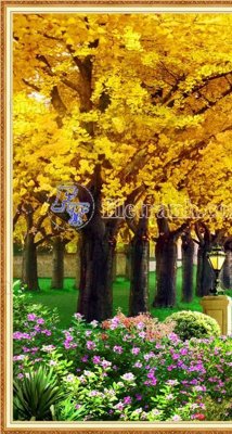 File in trần File phong thủy đứng thác nước PTD2124 (file gốc) phong thủy