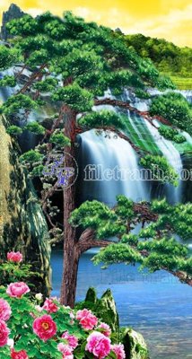 File gốc File phong thủy đứng thác nước PTD2142 cho in ấn và thiết kế