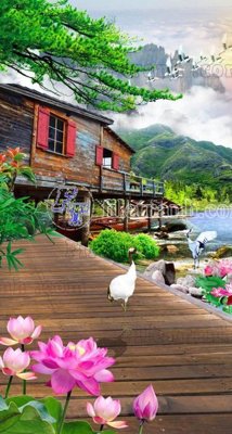 File in ấn File phong thủy đứng thác nước PTD2149 (bản gốc) cao cấp