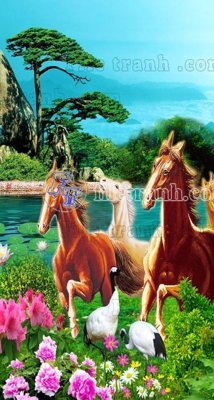 File gốc File phong thủy đứng thác nước PTD2155 (in lụa) trang trí tường