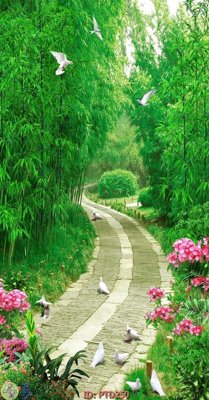 File tranh ảnh gốc File phong thủy đứng thác nước PTD250 dùng cho in khổ lớn