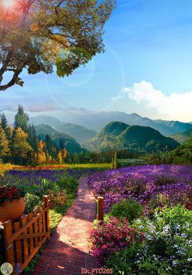 Tải file gốc File phong thủy đứng thác nước PTD265 (bản PSD) còn layer