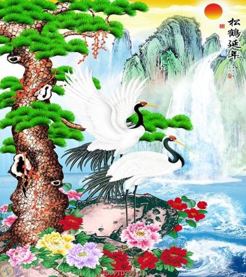 File gốc File phong thủy đứng thác nước PTD299 (phong cách) tối giản