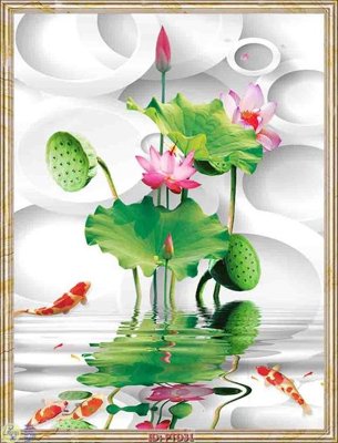 File PSD File phong thủy đứng thác nước PTD31 (chất lượng in ấn)