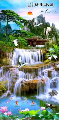 Download file gốc File phong thủy đứng thác nước PTD327 (in mica) logo