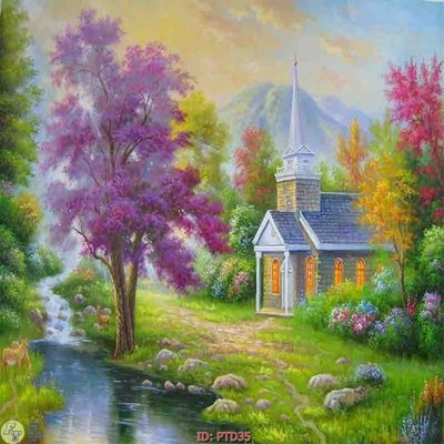 File tranh File phong thủy đứng thác nước PTD35 (bản gốc) treo phòng ăn