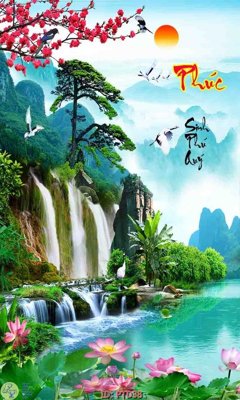 Tải file File phong thủy đứng thác nước PTD38 (gốc) in nhanh