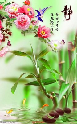 Tải file File phong thủy đứng thác nước PTD385 (gốc) in ấn ngay lập tức