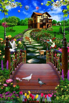 File gốc File phong thủy đứng thác nước PTD389 (cho in ấn) độc quyền