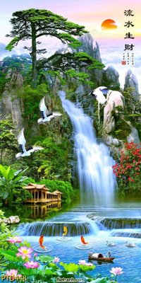 Tải file gốc File phong thủy đứng thác nước PTD448 (in tráng gương) cao cấpFile gốc File phong thủy đứng thác nước PTD448 (in ấn) phiên bản độc quyền