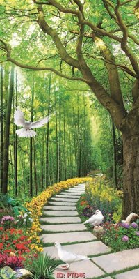 File gốc File phong thủy đứng thác nước PTD46 (chuẩn CMYK) cho nhà in