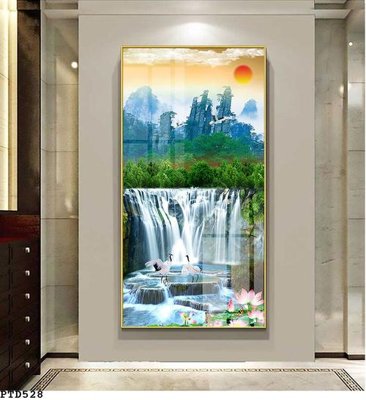 Tải file File phong thủy đứng thác nước PTD528 (gốc) làm file quảng cáo