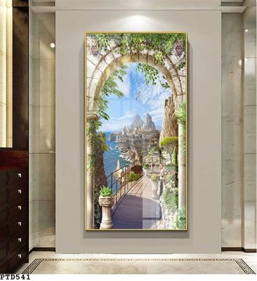 File in ấn cao cấp File phong thủy đứng thác nước PTD541 (file gốc)