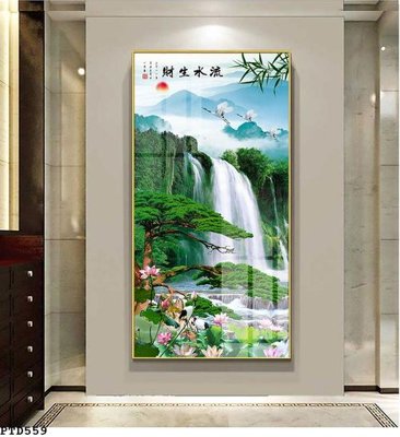 Tải về hình ảnh gốc File phong thủy đứng thác nước PTD559 sắc nét
