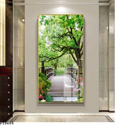 File in ấn File phong thủy đứng thác nước PTD605 (bản gốc) sắc nét