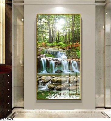 Download file File phong thủy đứng thác nước PTD643 (gốc) cho xưởng in