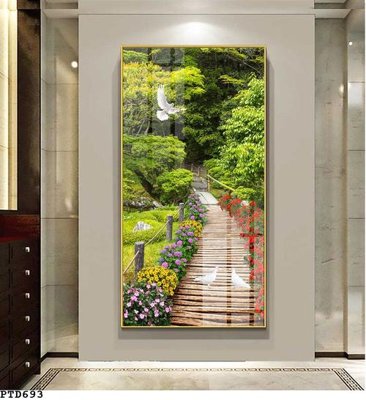 File in ấn File phong thủy đứng thác nước PTD693 (bản gốc) sắc nét