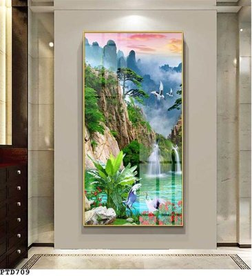 Tải file gốc File phong thủy đứng thác nước PTD709 (in bạt) quảng cáo