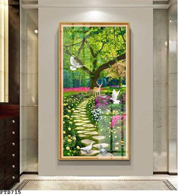 File PSD File phong thủy đứng thác nước PTD715 (bản gốc) chất lượng nhất