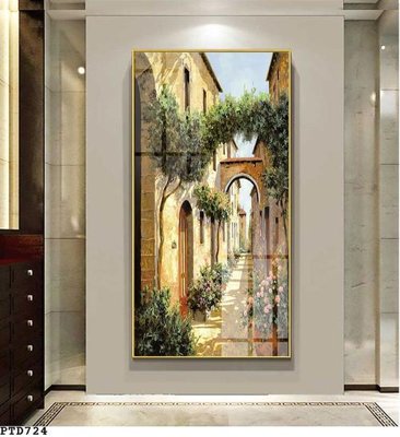 File gốc File phong thủy đứng thác nước PTD724 (bản quyền) cho in ấn