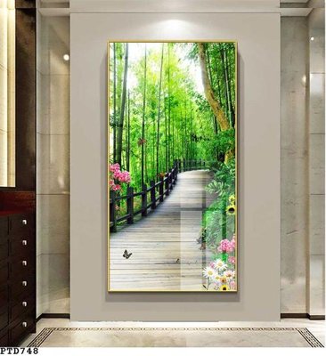 File PSD in ấn File phong thủy đứng thác nước PTD748 (chất lượng cao)