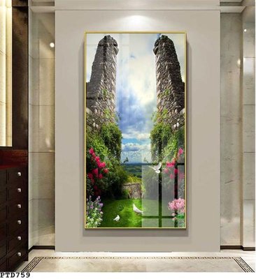 File in ấn File phong thủy đứng thác nước PTD759 (bản gốc) sắc nét